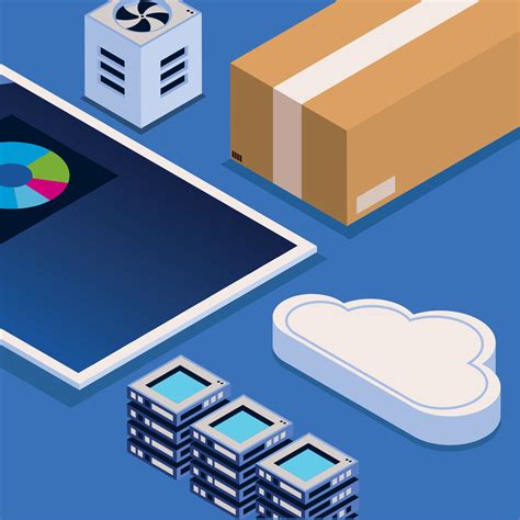 storage tech isometric 11131318 Vector Art at Vecteezy