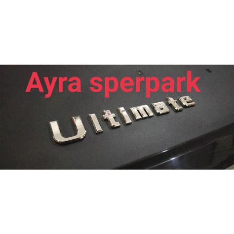 Jual Emblem Tulisan Ultimate Crome Nissan Livina Xpander Original