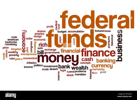 Federal Funds Word Cloud Concept Stock Photo Alamy
