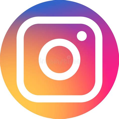 Logo Instagram Insta Réaliste Icône De Médias Sociaux Logotype Sur