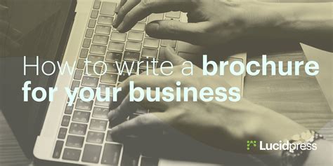 How To Write A Brochure For Your Business Lucidpress