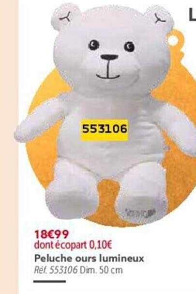 Promo Peluche Ours Lumineux Chez Gifi Icatalogue Fr