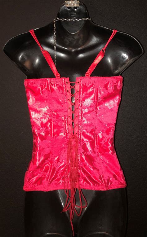 True Vixen Red Satin Vintage 1980 S Lover S Lane Fully Etsy