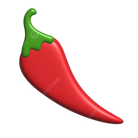 Fresh Red Chili Pepper Cartoon On Transparent Background Clipart Vector ...