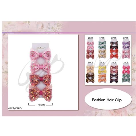 Fashion Hair Clip Set 12 Cards Luxi Cosmetics