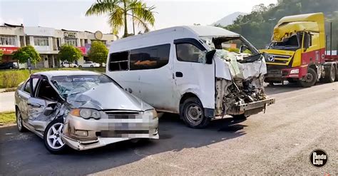 Video Lori Balak Rempuh Van Murid Di Gua Musang Sampai Terbalik 15 Cedera