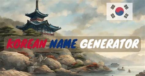 Korean Name Generator With Meaning