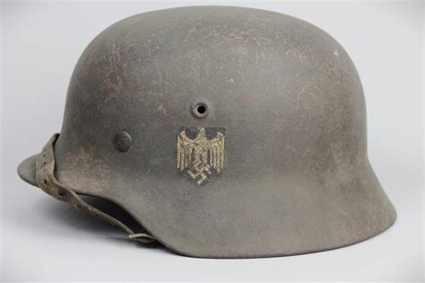 Cs Militaria Ww2 German M40 Single Decal Army Helmet