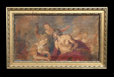 Proantic Huile Sur Toile D Apr S Rubens Marie De Medicis Le Roi He