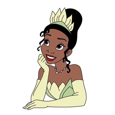 Tiana Drawing Tutorial How To Draw Tiana Step By Step Princess Tiana Tiana Disney Disney