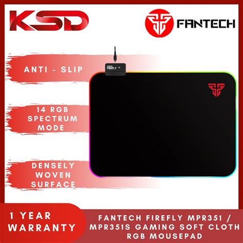 Fantech FireFly MPR351s MPR800s Gaming Soft Cloth RGB MousePad 14