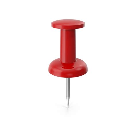 Red Pushpin Office Supply For Bulletin Boards And Stationery Png Png All