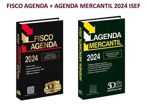 Fisco Agenda Y Agenda Mercantil 2024 Isef Envío gratis