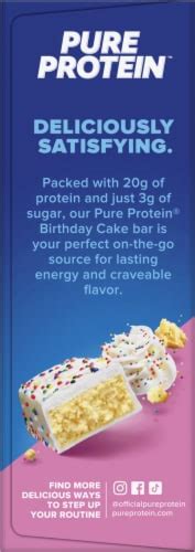 Pure Protein Birthday Cake Protein Bars 4 Ct 1 76 Oz Pick N Save