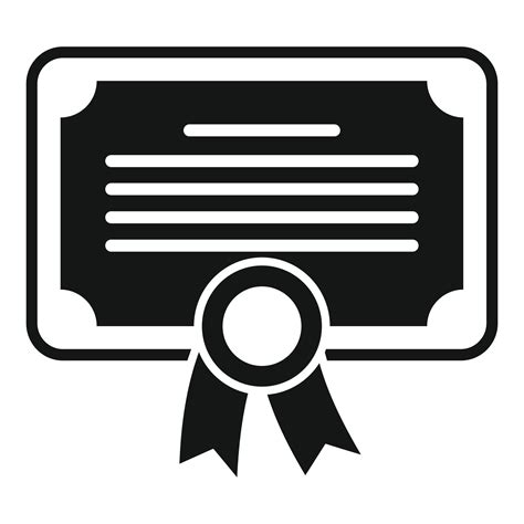 vector simple de icono de diploma de formación en línea curso web