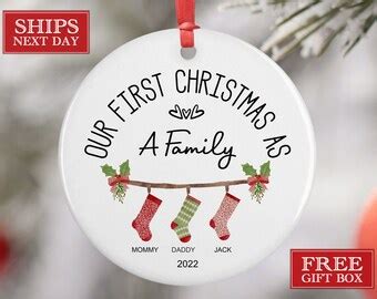 First Christmas as Family Ornament - Etsy