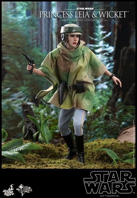 Hot Toys Star Wars Return Of The Jedi Princess Leia Wicket Collectible Figures Figures