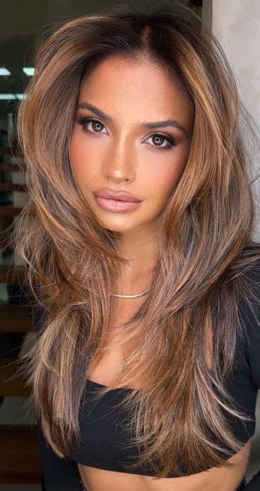 50 New Haircut Ideas For Women To Try In 2023 Layered Cut Toffee Chocolate Hair