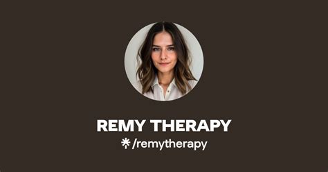 Remy Therapy Instagram Tiktok Linktree