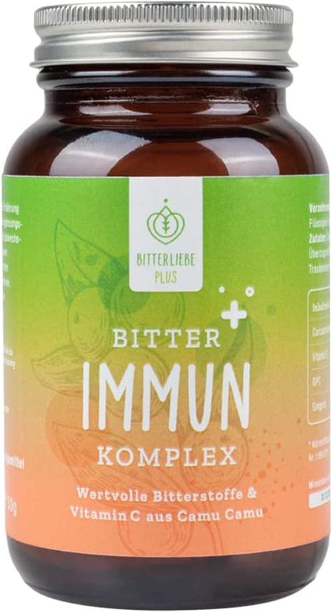 BitterLiebe Bitter Immun Komplex mit natürlichem Vitamin C aus Camu