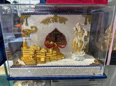 Traditional Silver Ram Mandir For Worship Size 21x12 Inch At Rs