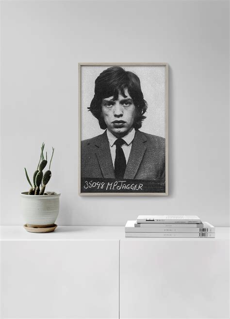 Mick Jagger Mugshot Mick Jagger Poster Mick Jagger Art | Etsy