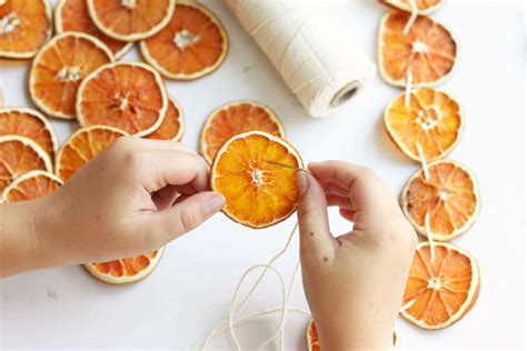 How To Make A Homemade Dried Orange Slice Garland