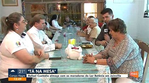 Jornal do Almoço Joinville estreia quadro Tá na Mesa NSC TV Rede