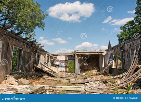 Old Demolished House And Construction Of New High Rise Residential