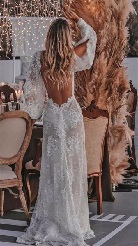 Wedding Dress Boho Wedding Dress Boho Wedding Backless Wedding