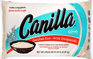 Goya Canilla Long Grain Rice 20 LB Walmart