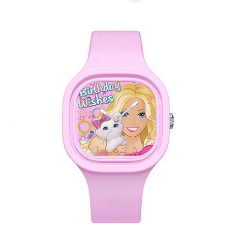 Barbie Princess Kids Waterproof Watches Barbie Pink Girls Boys