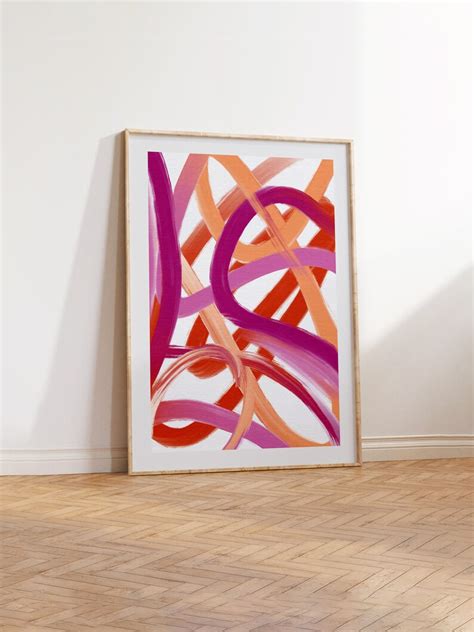 Lesbian Flag Abstract Art Subtle Lesbian Poster Lesbian Print Wlw Art LGBTQ Pride Sunset