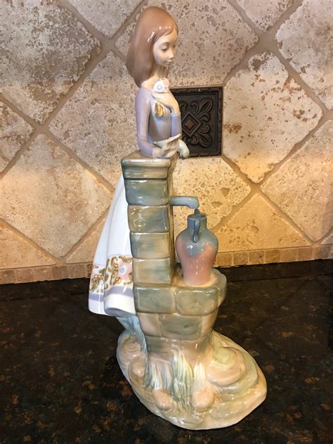 Lladro Zaphir Making A Wish M G Woman With Water Jugs At Well