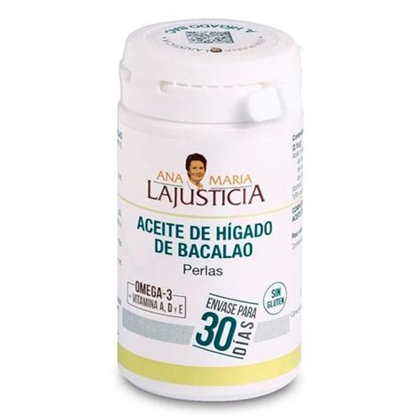 Ana Maria Lajusticia Aceite de Hígado de Bacalao 90 perlas Farmacia