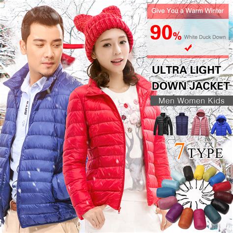 Qoo Ultra Light Down Jacket For Men Women Winter Jacket With Hood