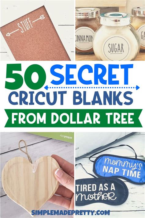 The Ultimate List Of Cricut Blanks From Dollar Tree Dollar Tree