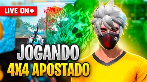 LIVE ON 4x4 APOSTADO E FARLIGHT 84 Free Fire Ao Vivo Melhor