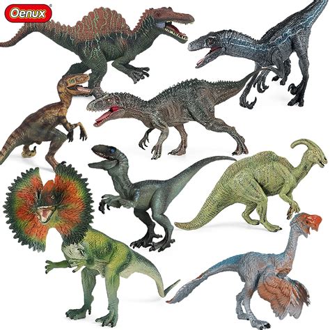 Oenux Estatuetas De Dinossauro Jur Ssico T Rex Velociraptor Spinosaurus