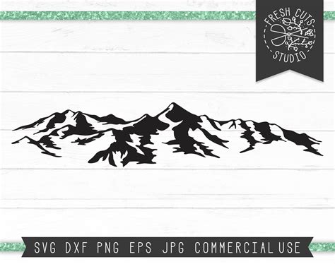 Rocky Mountains SVG Cut File for Cricut Mountain Silhouette - Etsy