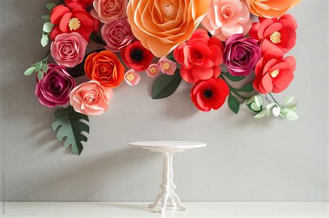 Paper Flowers Backdrop By Stocksy Contributor Alita Stocksy