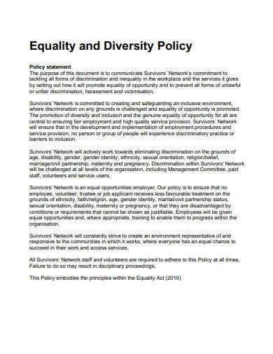 Diversity Policy Template 53 Koleksi Gambar