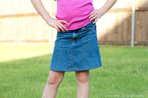 Turns Jeans Into Skirts How To Make Diy Skirts Out Of Denim