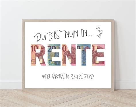 Geldgeschenk Rente Rente Geschenk Mann Frau Geschenkverpackung