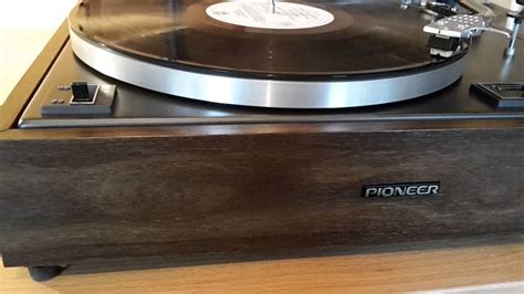 Pioneer Pl 12d Classic 1970s Turntable Youtube