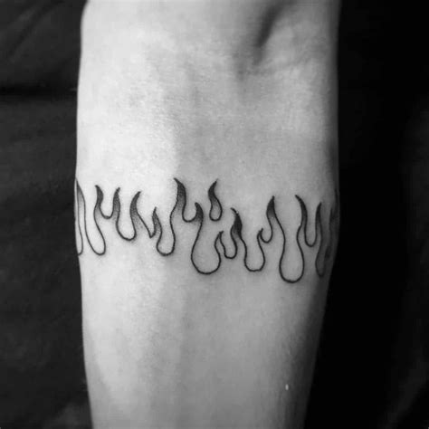 Simple Fire Tattoo Designs