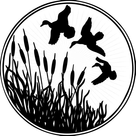 Duck Hunting Silhouette Svg