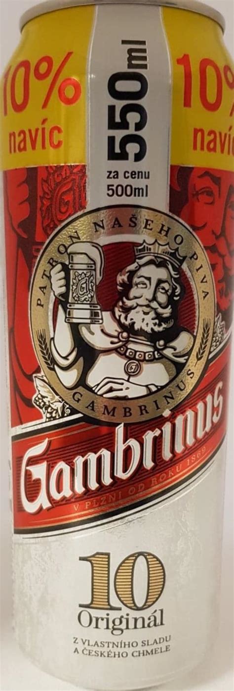 GAMBRINUS-Beer-550mL-Czech Republic-2018
