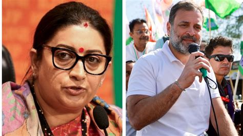 Smriti Irani Targets Rahul Gandhi Over Pak Leader S Post Chunaav Desh