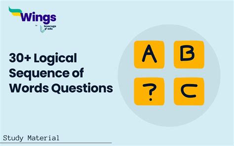 Logical Sequence Of Words Questions Verbal Reasoning Leverage Edu